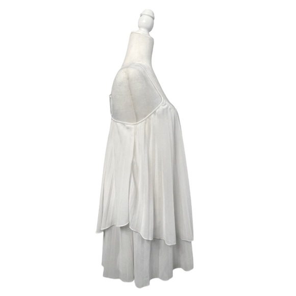 Zara Pleated Sheer Double Layered Spaghetti Strap Adjustable Top - Size XS - Picture 2 of 7